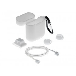 Delock - Sada příslušenství pro opravdová bezdrátová sluchátka - bílá - pro Apple AirPods (1. generace, 2. generace)
