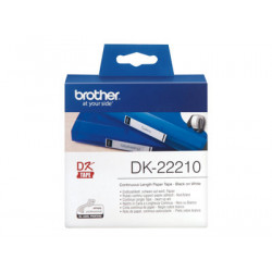 Brother DK-22210 - Černá na bílé - Role (2,9 cm x 30,5 m) nálepky - pro Brother QL-1050, 1060, 1110, 500, 550, 560, 570, 580, 600, 650, 700, 710, 720, 820