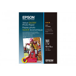 Epson Value - Lesklý - 100 x 150 mm - 183 g m2 - 50 listy fotografický papír - pro Epson L382, L386, L486; Expression Home HD XP-15000; Expression Premium XP-900