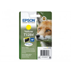 Epson T1284 - Velikost M - žlutá - originální - blistr s RF akustickým alarmem - inkoustová cartridge - pro Stylus S22, SX230, SX235, SX420, SX430, SX435, SX438, SX440, SX445; Stylus Office BX305