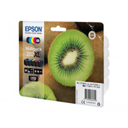 Epson Multipack 202XL - 5-balení - Vysoká kapacita - černá, žlutá, azurová, purpurová, foto černá - originální - blistr - inkoustová cartridge - pro Expression Premium XP-6000, XP-6005, XP-6100, XP-6105