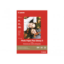 Canon Photo Paper Plus Glossy II PP-201 - Vysoce lesklý - 270 mikronů - 100 x 150 mm - 260 g m2 - 5 listy fotografický papír - pro PIXMA iP2600, iP2700, iP3500, iP4500, iX7000, MG8250, MP220, MP520, MX700, MX7600, MX850