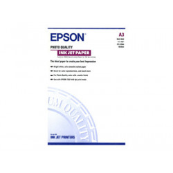 Epson Photo Quality Ink Jet Paper - Matný - s povrchovou úpravou - A3 (297 x 420 mm) - 102 g m2 - 100 listy papír - pro SureColor SC-P700, P7500, P900, P9500, T2100, T3100, T3405, T5100, T5400, T5405