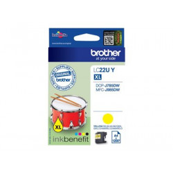 Brother LC22UY - XL - žlutá - originální - inkoustová cartridge - pro Brother DCP-J785DW, DCP-J785DWXL, MFC-J985DW; INKvestment Work Smart MFC-J985DW