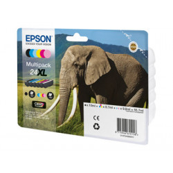 Epson 24XL Multipack - 6-balení - XL - černá, žlutá, azurová, purpurová, světlá fialová, světle azurová - originální - inkoustová cartridge - pro Expression Photo XP-55, XP-750, XP-760, XP-850, XP-860, XP-950, XP-960, XP-970