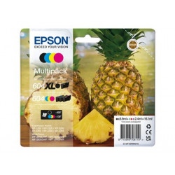 Epson 604 604XL Multipack - 4-balení - kapacita XL (černá) + Standardní - černá, žlutá, azurová, purpurová - originální - blistr s RF akustickým alarmem - inkoustová cartridge - pro Expression Home XP-2200, 2205, 3200, 3205, 4200, 4205; WorkForce WF-2910, 2930, 2935, 2950