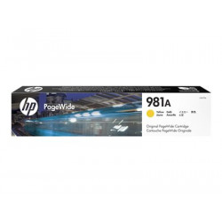 HP 981A - 69 ml - žlutá - originální - PageWide - inkoustová cartridge - pro PageWide Enterprise Color MFP 586; PageWide Managed Color E55650