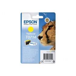 Epson T0714 - 5.5 ml - žlutá - originální - inkoustová cartridge - pro Stylus DX9400, SX115, SX210, SX215, SX218, SX415, SX515, SX610; Stylus Office BX310, BX610