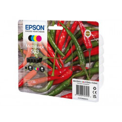 Epson 503 Multipack - 4-balení - černá, žlutá, azurová, purpurová - originální - blistr - inkoustová cartridge - pro WorkForce WF-2960