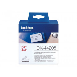 Brother DK44205 - Odstranitelné lepicí - bílá - Role (6,2 cm x 30,5 m) 1 role nálepky - pro Brother QL-1050, 1060, 500, 550, 560, 570, 580, 650, 700, 710, 720