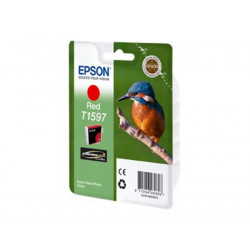 Epson T1597 - 17 ml - červená - originální - blistr - inkoustová cartridge - pro Stylus Photo R2000