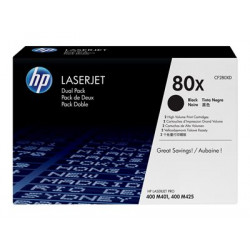 HP 80X - 2-balení - Vysoká výtěžnost - černá - originální - LaserJet - kazeta s barvivem (CF280XD) - pro LaserJet Pro 400 M401, MFP M425