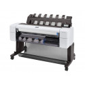 HP DesignJet T1600dr - 36" tisk na velký formát - barva - tryskový - Role (91,4 cm x 91,4 m), 914 x 1219 mm - 2400 x 1200 dpi - až 3 stran min. (mono) až 3 stran min. (barevný) - kapacita: 2 role - Gigabit LAN - řezačka