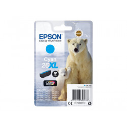 Epson 26XL - 8.7 ml - XL - azurová - originální - blistr - inkoustová cartridge - pro Expression Premium XP-510, 520, 600, 605, 610, 615, 620, 625, 700, 710, 720, 800, 810, 820