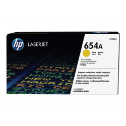 HP 654A - žlutá - originální - LaserJet - kazeta s barvivem (CF332A) - pro Color LaserJet Enterprise M651dn, M651n, M651xh; Color LaserJet Managed M651dnm, M651xhm