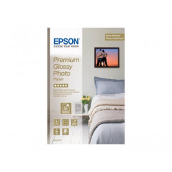 Epson Premium Glossy Photo Paper - Lesklý - A4 (210 x 297 mm) 15 listy fotografický papír - pro EcoTank ET-2650, 2750, 2751, 2756, 2850, 2851, 2856, 4750, 4850