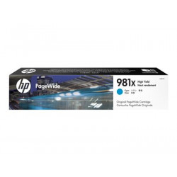 HP 981X - 116 ml - Vysoká výtěžnost - azurová - originální - PageWide - inkoustová cartridge - pro PageWide Enterprise Color MFP 586; PageWide Managed Color E55650