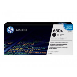 HP 650A - Černá - originální - LaserJet - kazeta s barvivem (CE270A) - pro Color LaserJet Enterprise CP5525dn, CP5525n, CP5525xh, M750dn, M750n, M750xh