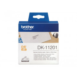 Brother DK-11201 - Černá na bílé - 29 x 90 mm 400 štítky (1 role x 400) adresní štítky - pro Brother QL-1050, 1060, 1110, 500, 550, 560, 570, 580, 600, 650, 700, 710, 720, 820