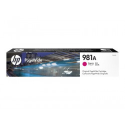 HP 981A - 69 ml - purpurová - originální - PageWide - inkoustová cartridge - pro PageWide Enterprise Color MFP 586; PageWide Managed Color E55650