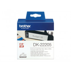 Brother DK-22205 - Černá na bílé - Role (6,2 cm x 30,5 m) termální papír - pro Brother QL-1050, 1060, 1110, 500, 550, 560, 570, 580, 600, 650, 700, 710, 720, 820