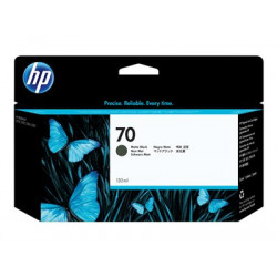 HP 70 - 130 ml - matná čerň - originální - DesignJet - inkoustová cartridge - pro DesignJet HD Pro MFP, SD Pro MFP, Z2100, Z3100, Z3100ps, Z3200, Z3200ps, Z5200, Z5400