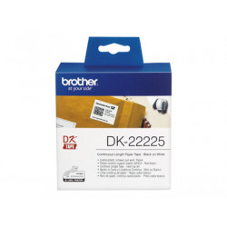 Brother DK-22225 - Papír - černá na bílé - Role (3,8 cm x 30,5 m) 1 role nepřetržité štítky - pro Brother QL-1050, QL-1060, QL-500, QL-550, QL-560, QL-570, QL-580, QL-700