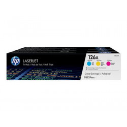 HP 126A - 3-balení - žlutá, azurová, purpurová - originální - LaserJet - kazeta s barvivem (CF341A) - pro Color LaserJet Pro CP1025; LaserJet Pro MFP M175; TopShot LaserJet Pro M275