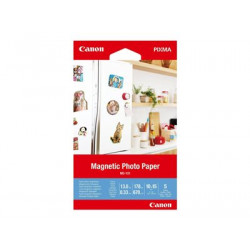 Canon Magnetic Photo Paper MG-101 - Lesklý - 13 mil - 100 x 150 mm - 670 g m2 - 178 libry - 5 listy magnetický fotopapír