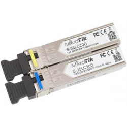 MikroTik pár SFP S-3553LC20D, SM, 20km, 1.25G, 1x LC