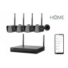 iGET HOME NVR N4C4 - CCTV bezdrátový Wi-Fi set FullHD 1080p, 4CH NVR + 4x kamera 1080p se zvukem