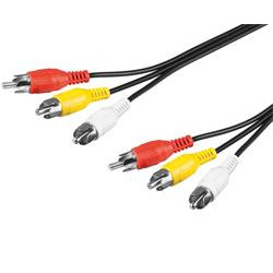 PremiumCord Kabel 3x CINCH-3x CINCH M M 10m