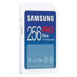 Samsung paměťová karta 256GB PRO Plus SDXC CL10 U3 V30 (č z: až 180 až 130MB s)