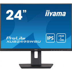 Iiyama ProLite XUB2495WSU-B5 LCD IPS/PLS 24,1" 1920 x 1200 5ms 300nitů 1000:1 60Hz  Repro Pivot   Černá 