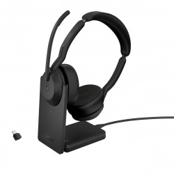 Jabra Evolve2 55 Stereo ANC USB-C BT-USB Bezdrát MS Stand Černá