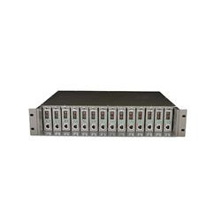 TP-LINK 14-slot rackové šasi, 2x větrák, redundant power TL-MCRP100 v2