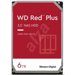 WD Red Plus - HDD 6000 GB Interní 3.5 " - SATA III/600 - 5 400 ot min. - vyrovnávací paměť: 256 MB (WD60EFPX)