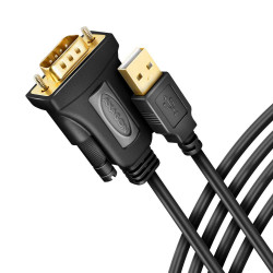 AXAGON ADS-1PQN, USB-A 2.0 - sériový RS-232 DB9-M FTDI adaptér kabel 1.5m