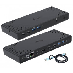 I-tec USB 3.0 USB-C Thunderbolt Dual Display Docking Station + PD 100W