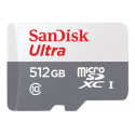 SanDisk Ultra - Paměťová karta flash (adaptér microSDXC na SD zahrnuto) - 512 GB - Class 10 - microSDXC UHS-I