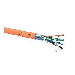 Instalační kabel Solarix CAT5E FTP LSOHFR B2ca-s1,d1,a1 500m cívka SXKD-5E-FTP-LSOHFR-B2ca