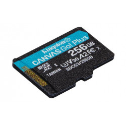 KINGSTON 256GB microSDXC Canvas Go! PLus 170R 100W U3 UHS-I V30 Card bez adapteru