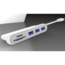 PremiumCord 5G SuperSpeed USB3.1 Typ-C hub 3x USB3.0 + čtečka SD karet