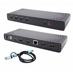 i-tec USB 3.0 USB-C Thunderbolt, 2x HDMI Docking Station, PD 85W