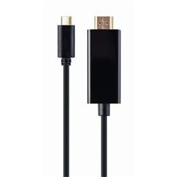 Gembird kábel USB-C (M) na HDMI (M), 4K, 60Hz, 2m kábel, čierny