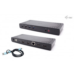 i-tec USB 3.0 USB-C Thunderbolt, 2x HDMI Docking Station, PD 85W