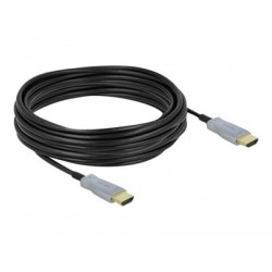 Delock - High Speed - HDMI kabel - HDMI s piny (male) do HDMI s piny (male) - 20 m - optické vlákno - černá - podporuje 4K, Active Optical Cable (AOC)