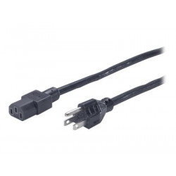 APC - Elektrický kabel - NEMA 5-15 (M) do IEC 60320 C13 - AC 120 V - 2.44 m - černá - pro P N: SCL400RMJ1U, SMX1000C, SMX1500RM2UC, SMX1500RM2UCNC, SMX750C, SMX750CNC