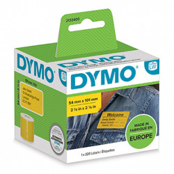 Dymo papírové štítky 101mm x 54mm, žluté, pro přepravu, 220 ks, 2133400