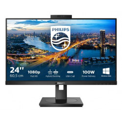 Philips 243B1JH LCD IPS/PLS 23,8" 1920 x 1080 4ms 250nitů 1000:1 75Hz  Repro Pivot USB-C Webcam Černá 